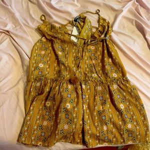 Yellow cute tank